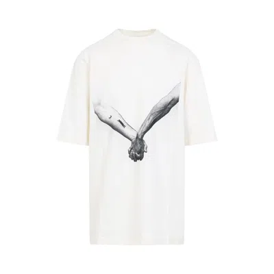 Rick Owens Jumbo Ss Maxi T-shirt In Neutrals