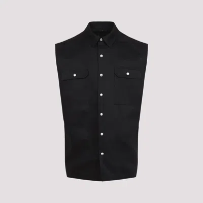 RICK OWENS JUMBO SLEEVELESS OUTERSHIRT