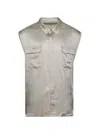 Rick Owens Jumbo Sleeveless Shirt Dinge