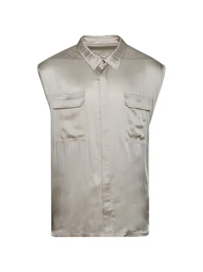 Rick Owens Jumbo Sleeveless Shirt Dinge