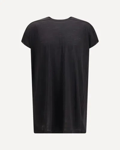 Rick Owens Jumbo Plain Crew Neck Loose T Shirt In Black