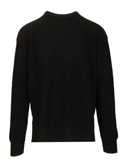 Rick Owens Long-sleeved Sweater In Black