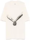 Rick Owens Relaxed Fit Graphic Print T-shirt With Nude Background
