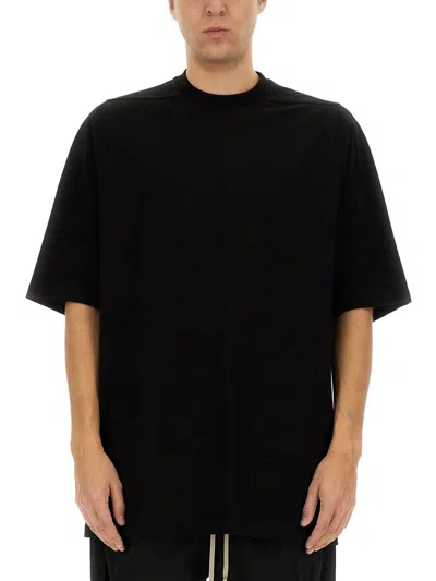 Rick Owens Oversize Crew Neck T-shirt In Black