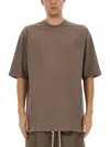 Rick Owens Jumbo Ss T-shirt In Dove
