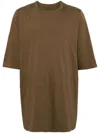 Rick Owens Cotton Jersey T-shirt In Nude