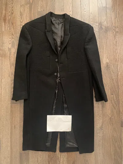 Pre-owned Rick Owens Jumbo Tatlin Coat In Black