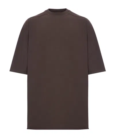 Rick Owens Jumbo Tshirt In Brown