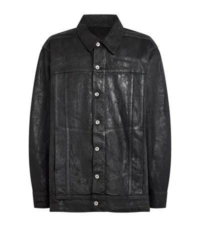 Rick Owens Jumbo Worker Jacket In Black