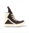 Rick Owens Jumbolace Geobasket Shoes In Black