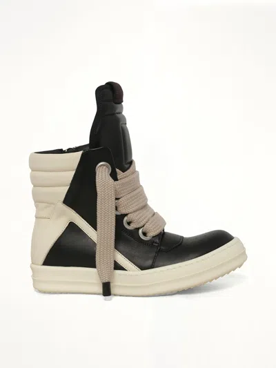 Rick Owens Jumbolace Geobasket In Black