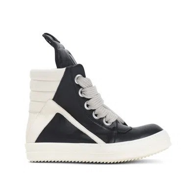 Rick Owens Jumbolace Geobasket Sneakers Men In Animal Print