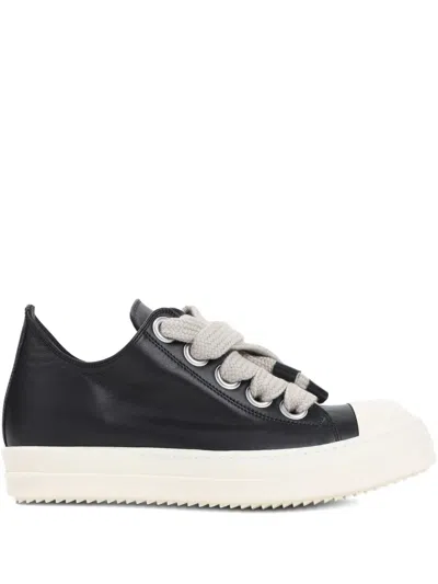 RICK OWENS JUMBOLACE LEATHER SNEAKERS