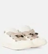 Rick Owens Jumbolace Leather Sneakers In White