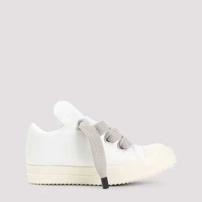 Rick Owens Jumbolace Low Sneakers In White