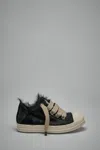 Rick Owens Jumbolaced Low Sneakers In Black