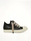 Rick Owens Women Blackwhite Lace Up Sneakers, 3.5 Luxury Sneakers For Women Darveys In Animal Print