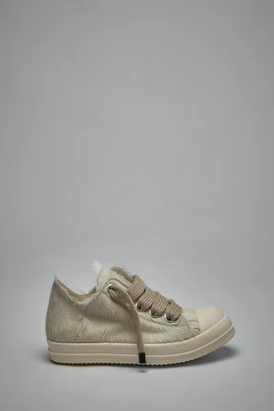 Rick Owens Jumbolace Low Sneaks In White