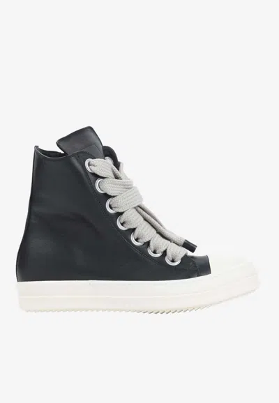 Rick Owens Jumbolace Low-top Sneakers In Black