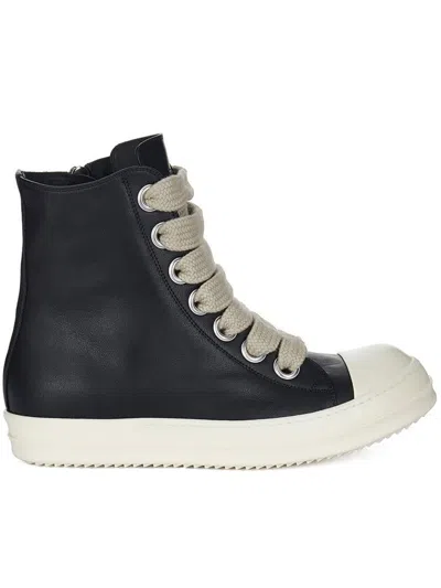 Rick Owens Jumbolace Sneakers Shoes In Black