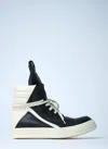 Rick Owens Geobasket Leather High-top Sneakers In Multi