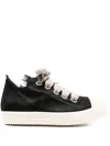 Rick Owens Jumbolaced Low Sneakers In Black