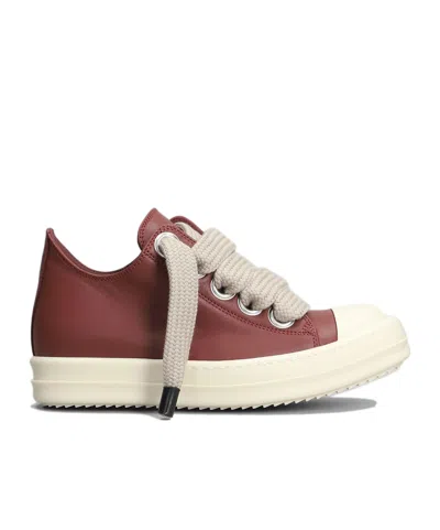 Rick Owens Jumbolaced Low-top Sneakers In Brown