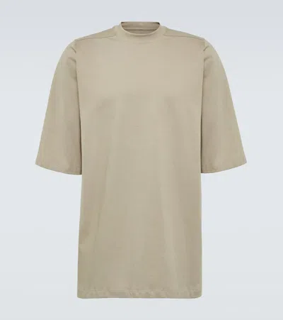 Rick Owens Jump Oversized Cotton Jersey T-shirt In Pearl