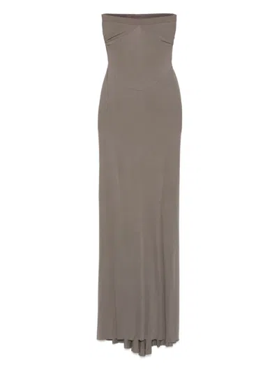 Rick Owens Kairo Maxi Skirt In Grey