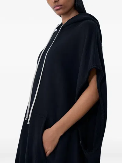 Rick Owens Kangaroo-pocket Midi Dress In Blue