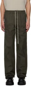Rick Owens Khaki Concordians Dietrich Drawstring Trousers In Green
