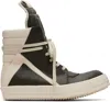 Rick Owens Geometric High-top Sneakers Unique Laces In Multi