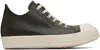 Rick Owens Khaki Concordians Low Sneaks Sneakers In Animal Print