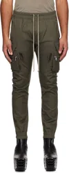 Rick Owens Khaki Concordians Mastodon Cargo Pants In Green