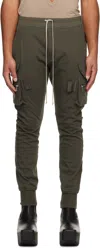 Rick Owens Khaki Concordians Mastodon Cargo Pants In Green