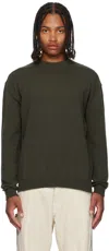 Rick Owens Khaki Concordians Round Neck Sweater