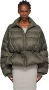 Rick Owens Khaki Concordians Sail Down Jacket In Green