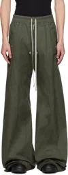 Rick Owens Khaki Concordians Wide Bela Trousers In Multi