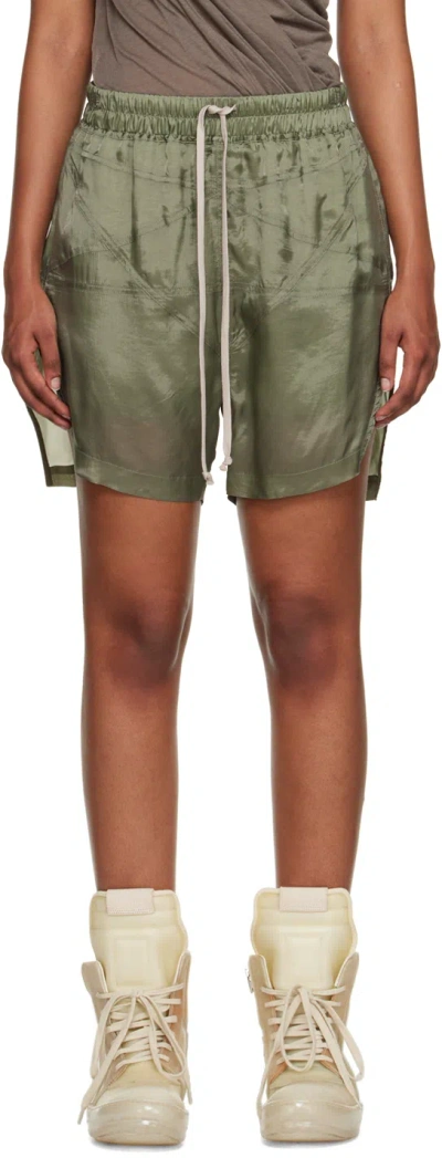 Rick Owens Khaki Pentaboxers Shorts In 55 Moss
