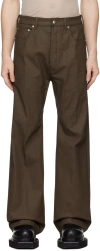 Rick Owens Khaki Porterville Geth Jeans In 35 Bean