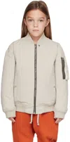 Rick Owens Down Bomber Jacket In 08 Pearl