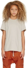 Rick Owens Kids Beige Level T-shirt In 08 Pearl