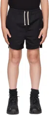 Rick Owens Kids Black Hollywood Boxer Shorts In Black