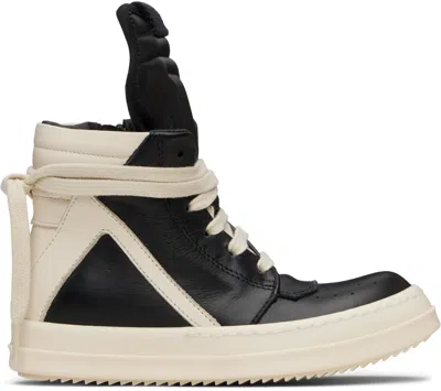 Rick Owens Kids Black Hollywood Geobasket Trainers