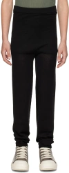 Rick Owens Kids Black Lightweight Leggings In Black