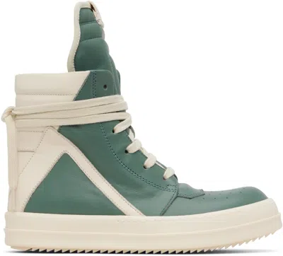 Rick Owens Kids Blue Hollywood Geobasket Trainers