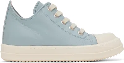 Rick Owens Kids Blue Porterville Low Sneaks Sneakers In 3611 Pale Blue/milk/