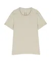 Rick Owens Cotton Jersey T-shirt In Nude
