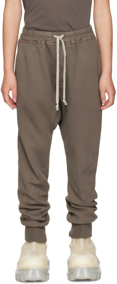 Rick Owens Jogginghose Aus Baumwoll-jersey In Dust
