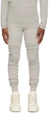 Rick Owens Kids Gray Slim-fit Leggings In 08 Pearl